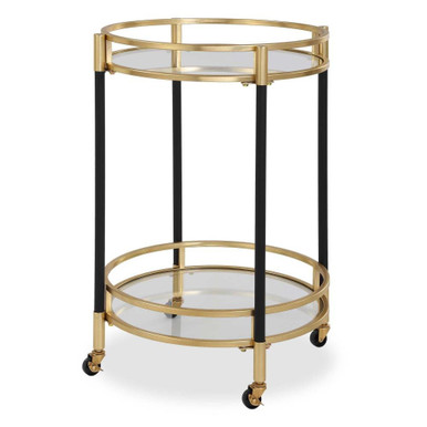 Pit Knoll Round Bar Cart 29.75 Inch Tall and 22 Inch Wide by BSH - 208-BEL-5214106