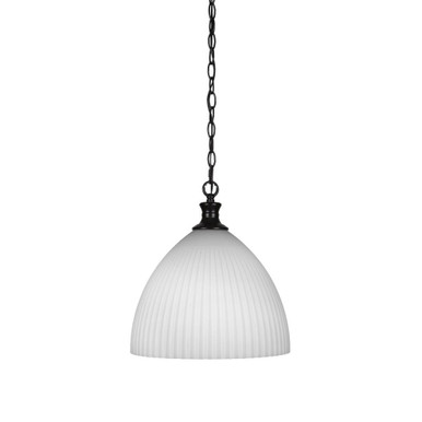 Carina 1 Light Medium Chain Hung Pendant 15 Inch Tall by Toltec - 95-14-15-