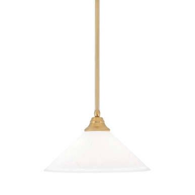 Any 1 Light Steel Large Pendant 9 Inch Tall by Toltec - 26-16-9-