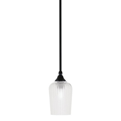 1 Light Stem Hung Mini Pendant 9.5 Inch Tall by Toltec - 23-BC-4250