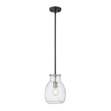 Bella One Light Small Rod Pendant by Z-Lite - 476MP-ROD-MB-BN