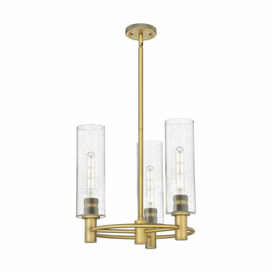 Crown Point 3 Light Stem Hung Pendant 18 Inch Wide by Innovations - 434-3CR-G434-12