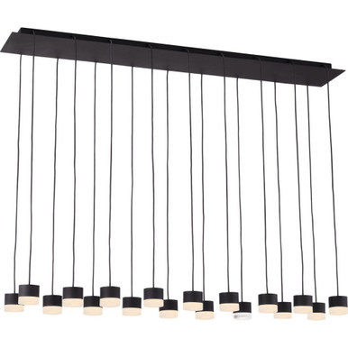 Gable 18 Light Mini Chandelier by Visual Comfort Modern SLCH52330-277 - SLCH52330-277