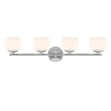 Moon Breeze 4 Light Vanity Light by Designers Fountain - D251H-4B-PN