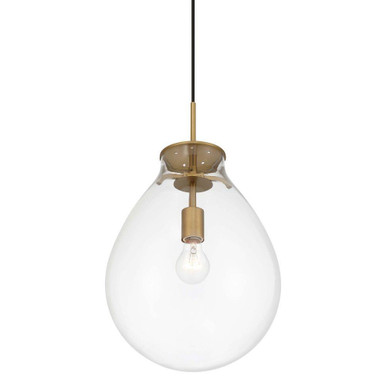 Drop 1 Light Pendant 19.25 Inch Tall and 11.75 Inch Wide by Golden - 2088-12P