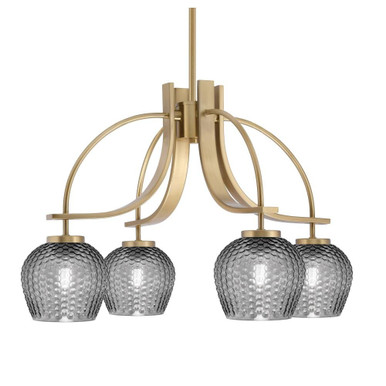 Cavella 4 Light Medium Chandelier by Toltec 3924-4602 - 3924-4602