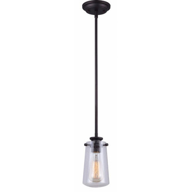 Mill 1 Light Mini Pendant by Canarm Inc - IPL623A01ORB