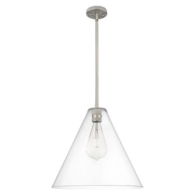 Crown Point 1 Light Stem Hung Pendant 16 Inch Wide by Innovations - 434-1S-16