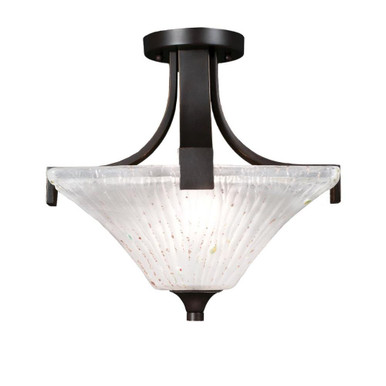 Apollo 2 Light 14 Inch Wide Semi Flush Mount by Toltec - 579-141375