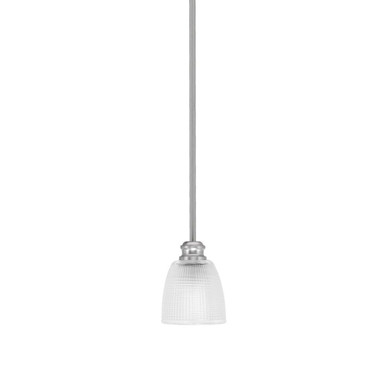 Edge 1 Light Mini Stem Hung Pendant 6.25 Inch Tall by Toltec - 1151-5-6.25