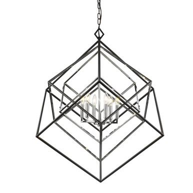 Euclid 6 Light Chandelier 35.5 Inches Wide by 38 Inches High by Z-Lite - 457-6