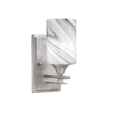 Uptowne 1 Light Cylinder Glass Wall Sconce 10 Inch Tall by Toltec - 131-AS-3001