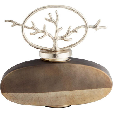 Viewleaf 11 Inch Round sculpture by Cyan - 10705
