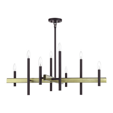 Denmark 8 Light Oversized Chandelier by Livex - 49347