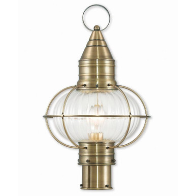 Newburyport 12 Inch One Light Outdoor Post Lantern by Livex - 27005-01