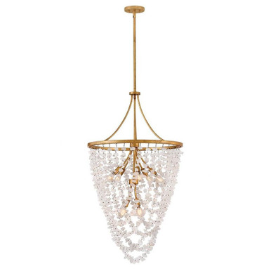 Myra 40W 8 LED Medium Chandelier 44 Inch Tall by Fredrick Ramond  - FR41596DA