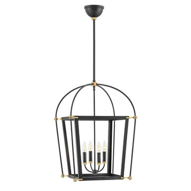 Selby 4 Light Large Pendant 29.5 Inch Tall by Hinkley - 4055BK