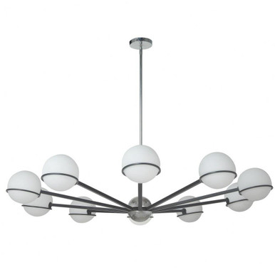 Sofia 10 Light Oversized Chandelier by Dainolite - SOF-5010C