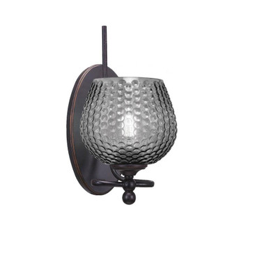 Capri 1 Light Wall Sconce 12.25 Inch Tall and 6 Inch Wide by Toltec - 591-46-0