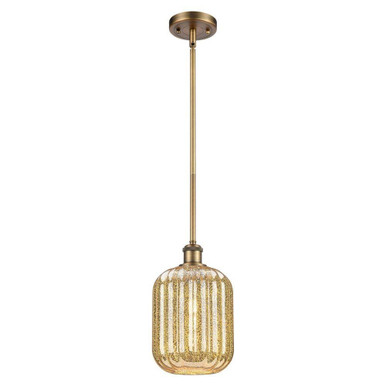 Preston 1 Light Ballston Jar Stem Hung Mini Pendant by Innovations - 516-1S-G460-7