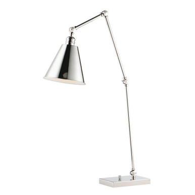 Library 1 Light Table Lamp Brass Base 8 x 26.5 inches high by Maxim  - 12226