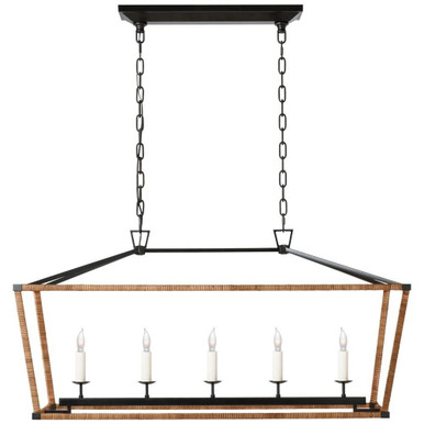 Darlana 27.5W 5 LED Medium Linear Pendant by Visual Comfort Signature - CHC5765