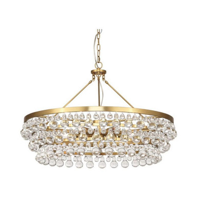 Bling 6 Light Oversized Chandelier by Robert Abbey - 1004