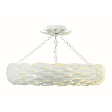 Broche Six Light 24 Inch Wide Flush Mount by Crystorama - 536_CEILING