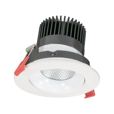 12W 5CCT LED Round Gimbal Recessed Downlight 4.38 Inches Wide by Jesco  - RLF-35312-SW5-WH