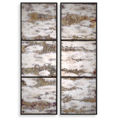Antique Rectangular 2 Panel Wall Decor Mirror 14 Inch W x 42 Inch H by BSH - 208-BEL-2536758