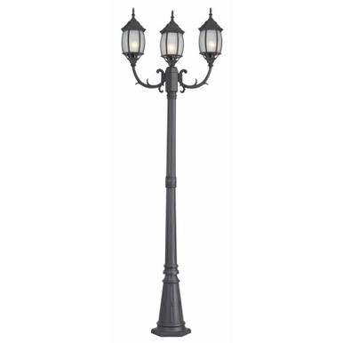 Hayden 3 Light Outdoor Post Mount 81 x 25 Inches by Canarm - IOL145BK-HD