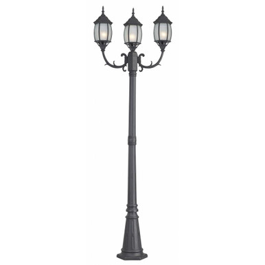 Hayden 3 Light Outdoor Post Mount 81 x 25 Inches by Canarm - IOL145BK-HD
