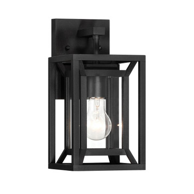 Harbor View 1 Light Clear Glass Wall Lantern 12.5 Inch Tall by Minka Lavery - 71260-66-C