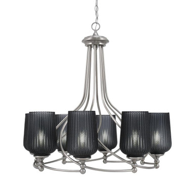 Capri 8 Light Medium Chandelier by Toltec 908-BN-4250 - 908-BN-4250