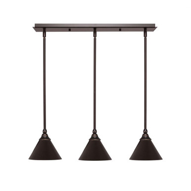 Any 3 Light Linear Pendant 26.75 Inch Length by Toltec - 25-7-625-2675