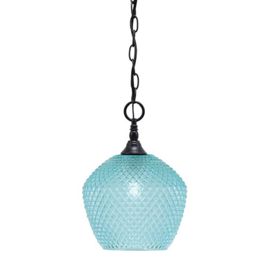 1 Light Chain Hung Mini Pendant 13 x 9 Inch by Toltec 11-BC-4922 - 11-BC-4922