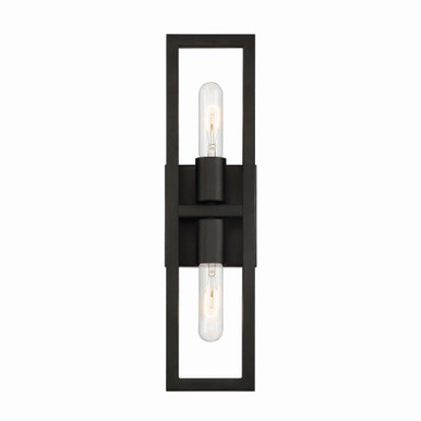 Urban Oasis 2 Light Wall Sconce by Designers Fountain - d224m-ws-mb
