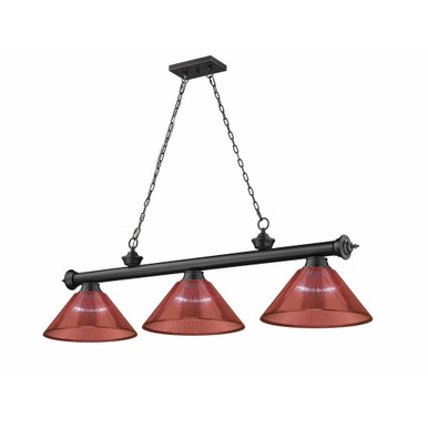Cordon 3 Light Billiard 14.75 x 14 Inch by Z-Lite 2306-3MB-PRD - 2306-3MB-PRD