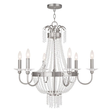 Valentina 6 Light Large Chandelier by Livex - 51846
