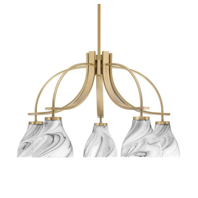 Cavella 5 Light Large Chandelier by Toltec 3925-4769 - 3925-4769