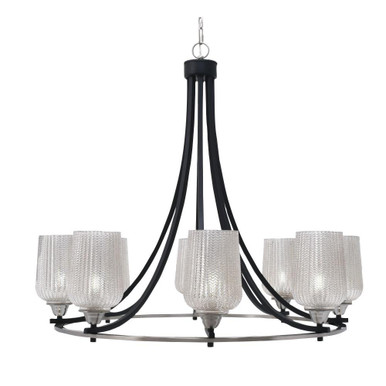 Paramount 8 Light Large Chandelier by Toltec 3408-BN-4253 - 3408-BN-4253