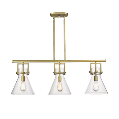Newton Cone 3 Light Island 15.13 Inch Tall X 41.5 Inch Wide by Innovations - 411-3I-G411-1
