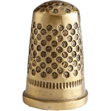 sewing Thimble Token 6.25 Inch sculpture by Cyan - 11234