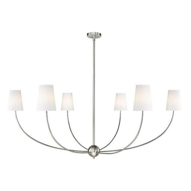 Old Rectory Cloisters 6 Light Chandelier 25.75 x 62 Inches Wide by BSH - 372-BEL-1298317