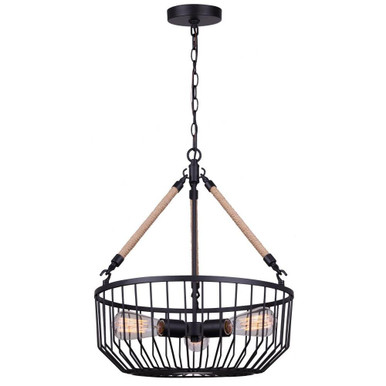 Theo 3 Light Small Chandelier by Canarm - ICH1061A03BK18