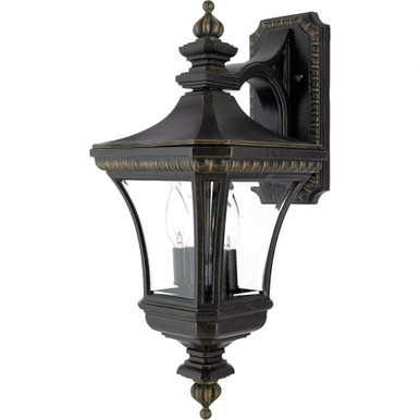 Devon 2 Light Outdoor Wall Lantern by Quoizel - DE8976IB