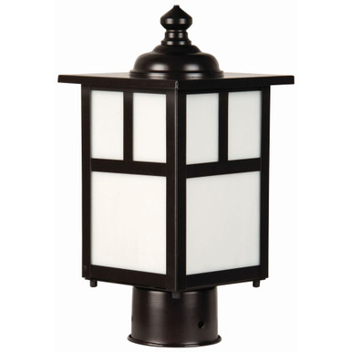 Mission One Light Outdoor Post Mount 6 x 12 inches by Craftmade - Z1845