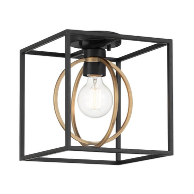 Kew Gardens 1 Light Semi Flush Mount by Designers Fountain D276M-SF-MB - D276M-SF-MB