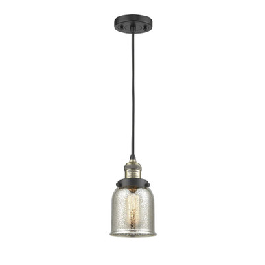 Bell 1 Light Cord hung Mini Pendant 8.88 Inch X 5 Inch Wide by Innovations - 201C-G5