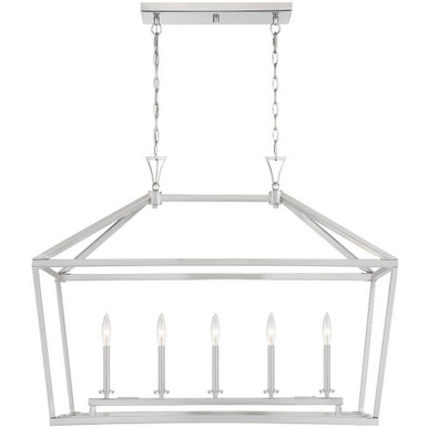 Townsend 5 Light Small Linear Chandelier by Savoy House 1-324-5 - 1-324-5